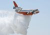 A DC-10 Tanker with the U.S. Forest Service demonstrates a water drop / by TSgt Joselito Aribuabo Image, DVIDS